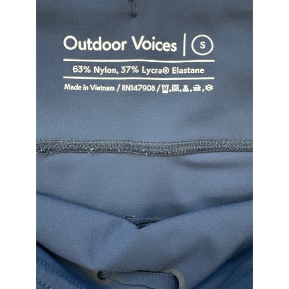 Outdoor Voices Women’s Super Form Legging Navy Blue Size Small Side Pockets - Picture 6 of 8